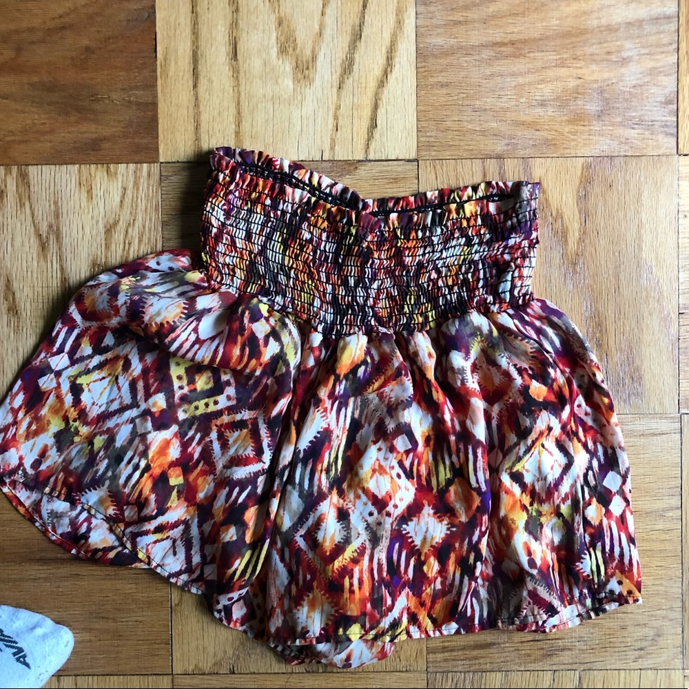 High waisted floral shorts
